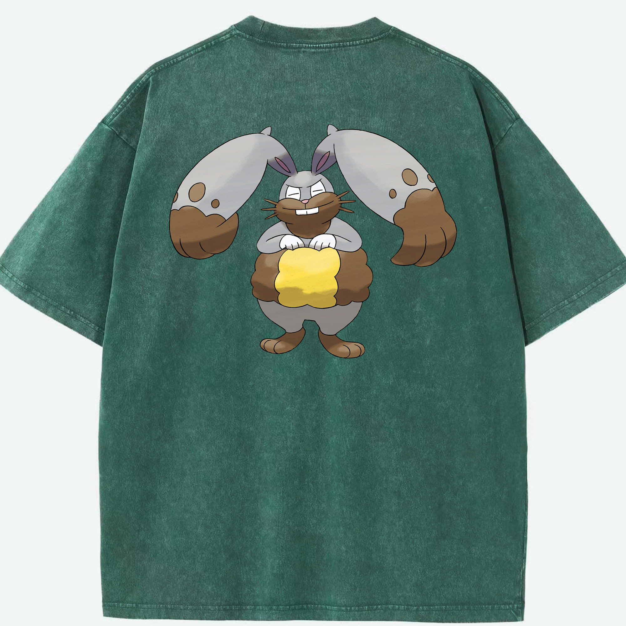 （画像用） ポケットモンスター Pokémon 綿100% ヴィンテージ風 半袖Tシャツ（背面プリント）